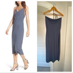 Leith Cowl Neck Midi Dress